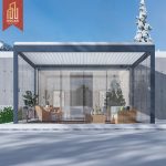 Motorized Electric Folding Function Louvered Stylish Modern Aluminum Pergola Gazebo Garden Patio Backyard Outdoor Price Pergola