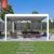 Customized Waterproof Louvered Aluminum Arches Pergolas Rgb Led Lights Garden Patio Backyard Decor Pergola