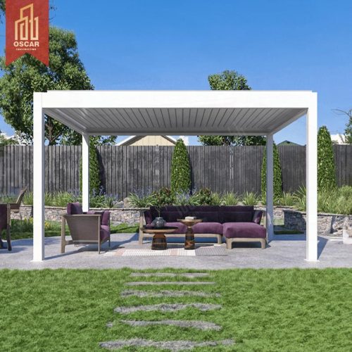 X4 Bioclimatic Motorized Aluminium Pergola with Zip Screen Backyard Garden Outdoor Furniture Ideal Parties Bbqs Relaxing Pergola