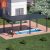 Motorized Electric Folding Bioclimatic Aluminum Pergola Gazebo with Louvered Roof Patio Garden Backyard Outdoor Space Pergola