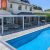 Luxury Fancy Louvered Retractable Motorized Aluminium Arches with Led Light Garden Outdoor Weatherproof Pergola