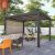 Oof Opening Roof Louvered Gazebo with Sun Protection and Ventilation Feature Ideal Garden Patio Backyard Outdoor Shading Pergola