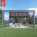 Ustomized Sustainable 8X8 Louvered Pure Aluminum Garden Gazebo with Waterproof Bioclimatic Design Backyard Patio Balcony Pergola