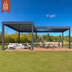 Remote-Controlled Sun-Blocking Wall-Mounted Outdoor Shelter Patio Roof Garden Balcony Terrace Pergola