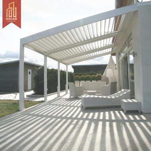 Imatic Louvre Arches Roof Garden Shed Outdoor Pergolas and Kitchen with Remote Control Ideal Backyard Patio and Poolside Pergola