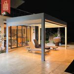 3X3 3X4 4X4 6X4M Factory Wholesale Modern Outdoor Bioclimatic Aluminium Louvered Shade Structure Garden Patio Backyard Pergola