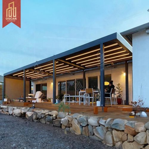 Easy Assembly Motorized Aluminium Garden Gazebo Customized Terrace Roof Pergola Backyard Patio Lawn Pergola
