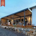 Motorized Fully Retractable Aluminum Louvre Roof Garden Bioclimatic Shade Outdoor Patio Pergola Pergola