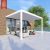 Outdoor Restaurant Waterproof Motorized Customized Louvered Shade Canopy Garden Patio Beach Pergola