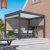 Waterproof Breathable Outdoor Motorized Canopy Pavilion with Led Lights Garden Patio Terrace Pergola