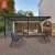 Remote - Controlled Metal - Framed Outdoor Patio Yard Garden Pergolas Pergola