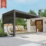 16X16 Feet Wall Mounted Create Perfect Shelter For Backyard Patio Outdoor Oasis Pergola Pergola