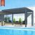 Aluminium Bioclimatic Pergola Elegant Spacious Gazebo with Led Light Garden Patio Backyard Pergola