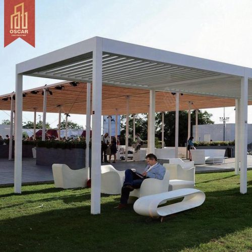 3X3 3X4 4X6M Customizable Adjustable Aluminum Louvered Waterproof Gazebo Motorized Pergola Garden Patio Backyard Pergola