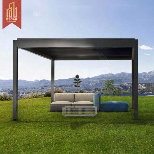 F Hardtop Aluminium Outdoor Louvered Patio Garden Gazebo Backyard Terrace Balcony Luxury Stylish Structure Shade Shelter Pergola