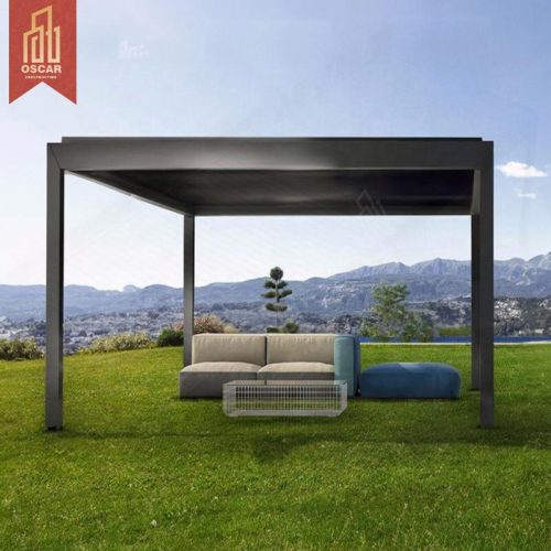 Ng Aluminum Louvre Pool Enclosure Patio Roof with Sun Protection and Ventilation Ideal Gardens Backyards and Pools in Us Pergola