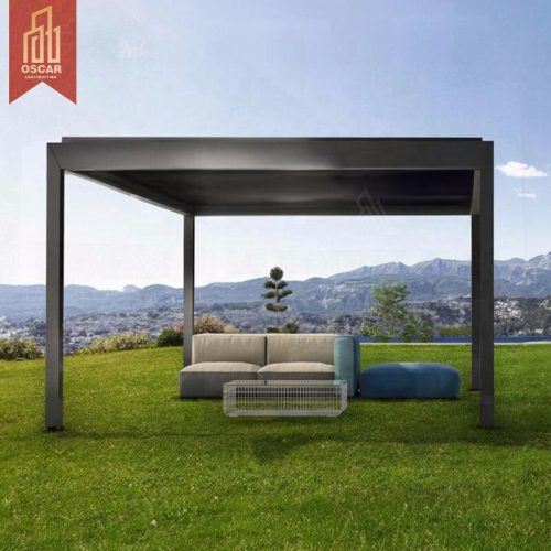 Pérgola bioclimática para exteriores, impermeable, motorizada, personalizada, para restaurante, jardín, patio, playa