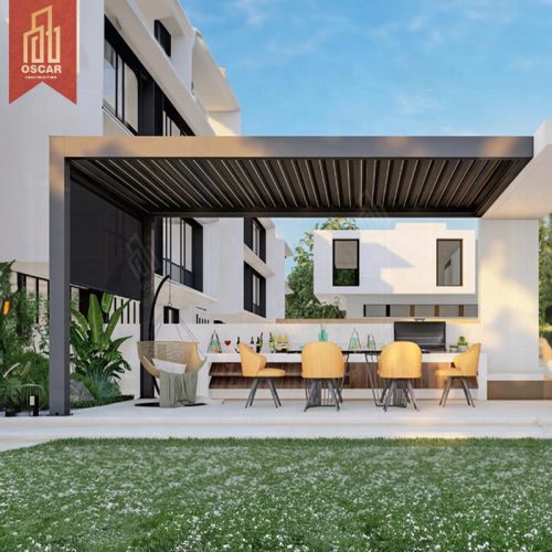 Roof Kits Garden Patio and Outdoor Spaces Adjustable Ventilation Stylish Design Outdoor Party Backyard Relaxation Picnic Pergola