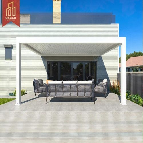 Modern Design Bioclimatic Waterproof Electric Outdoor Aluminium Pergola Garden Terrace Patio Enhanced Comfort Pergola