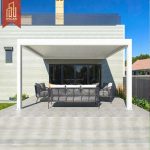 Modern Bioclimatic Waterproof Electric Outdoor Aluminum Pergola Garden Patio and Balcony Luxury Design Pergola