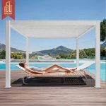 Motorized Adjustable Louvered Waterproof Aluminium Outdoor Roof 4X4 6X4 with Zip Screen Garden Patio Terrace Pergola