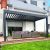Modern Automatic Outdoor Patio Gazebo Bioclimatic Aluminium Arches with Opening Louvred Roof Garden Terrace Balcony Pergola