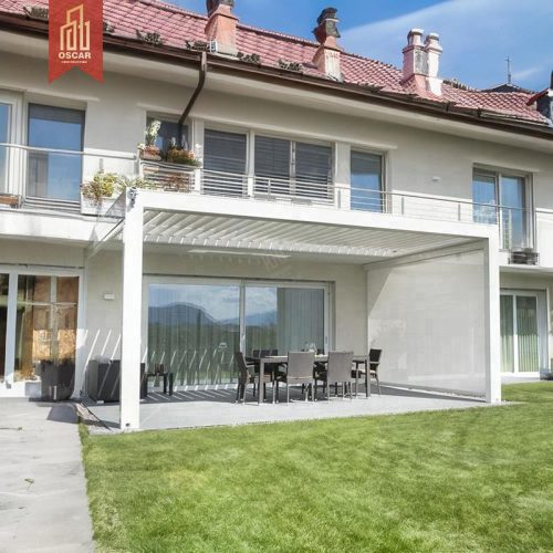 Aluminium Adjustable Rotating Outdoor Patio Canopy Cover Garden Balcony Poolside Louver Roof Pergola