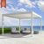 Free Standing Large Outdoor Aluminum Pergola with Louver Frame Recreation Area Entrance Outdoor Relaxing Patio Gathering Pergola