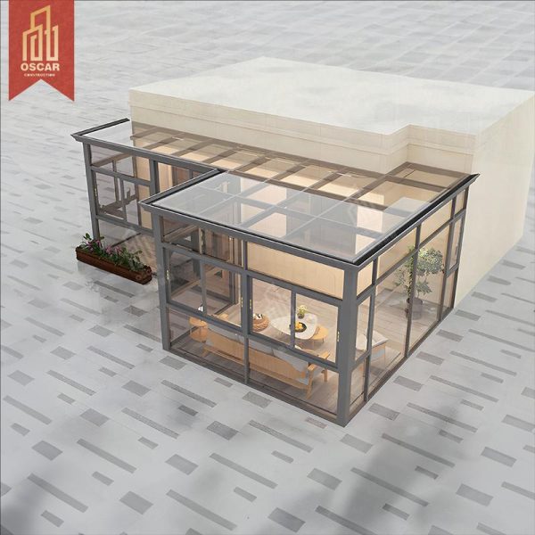 High – Quality Customizable Aluminum Greenhouse and Sunroom Chinese Winter Garden in Winter Spring and Autumn Sunroom