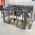Popular Hot Bent Glass Arc Sunroom with Triangular Roof Sliding Open Patio and Hotel Dining Tables Sunroom