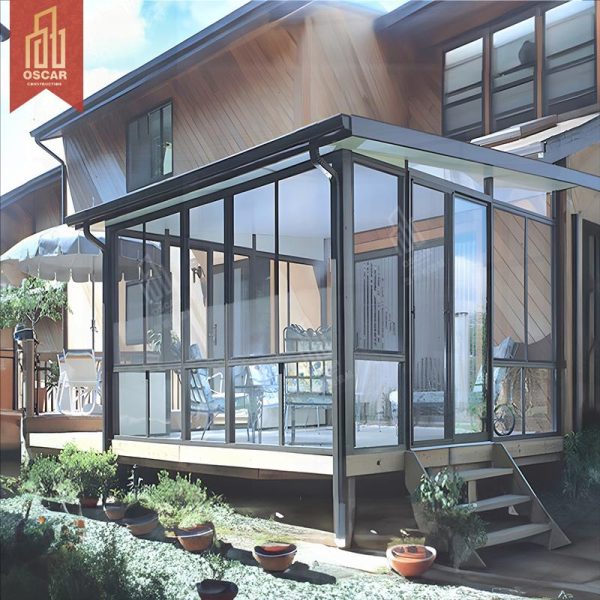 High – Quality Customized Aluminum Greenhouse and Sunroom Winter Garden in China Ideal Home Backyard and Patio Sunroom