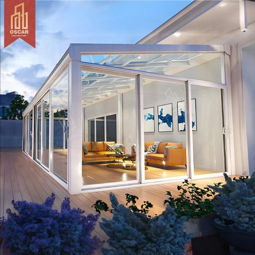 Prefabricated independent Sunroom Greenhouse Use in orangerie with Free Samples Ideal Gardens Balconies and Backyards Bags