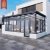 Popular Hot Bent Glass Arc Sunroom Sliding Open Patio Sunroom with Triangular Roof Hotel Dining Tables Sunroom
