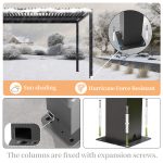 Diy Waterproof Bioclimatic Outdoor Aluminum Awning Cover Garden Patio Poolside Louvered Gazebo and Pergola Pergola