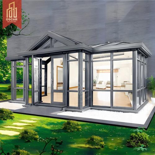 Ble Sunroom Kit with Skylight and Tempered Glass Outdoor Hotels Bedrooms Featuring Aluminum Alloy Structure Ideal Winter Sunroom