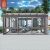 Popular Hot Bent Curved Glass Sliding Open Patio Sunroom with Triangular Roof Design Hotel Dining Tables Sunroom