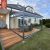 Veranda in alluminio anticorrosivo in stile cinese moderno con tetto in vetro triangolare e kit per case in vetro laminato