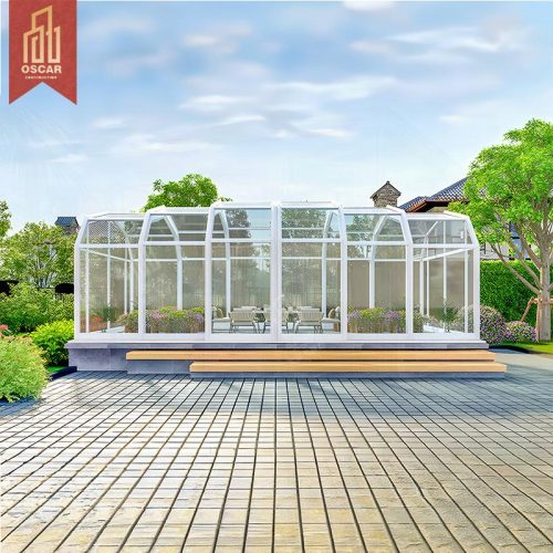 Free Standing Sunroom with Free Sample Prefab Solarium Conservatory Patio Garden Balcony All - Season Relaxing Sunroom