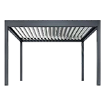 00% Waterproof Motorized Louvered Aluminium Roof Leisure Garden Pergola Gazebo Ideal Outdoor Dining Parties and Relaxing Pergola
