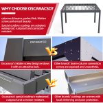 Motorized Adjustable Aluminum Louvre Roof Garden Patio Balcony Outdoor Luxury Bioclimatic Enhancement Pergola