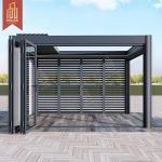 Pérgola impermeable para patio, jardín, patio, balcón, con función de ventilación y sombreado, estructura creativa para exteriores.