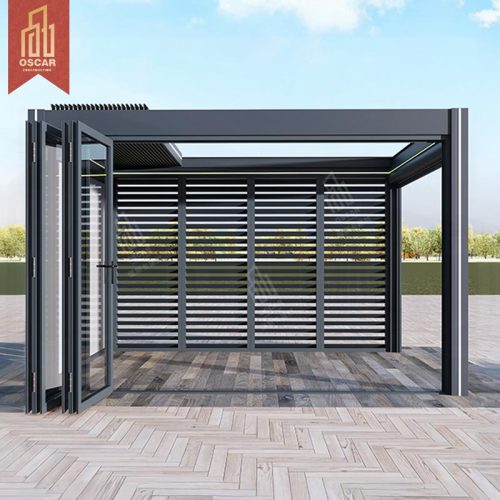 Outdoor Shades Sun Protection Uv Blocking Luxury Elegant Pergola Deck Roof For Backyard Garden Poolside Outdoor Sun Room Pergola