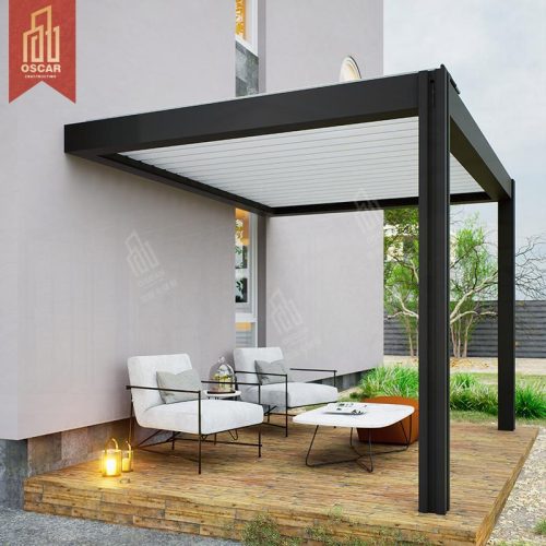 Sunshine Patio Outdoor Structure Villa with Sun - Protection and Ventilation Function Stylish Elegant Gazebo Pergola