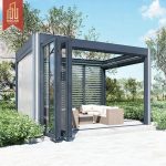 inum Motorized Manual Pergola Adjustable Ventilation Weather - Resistant Shading Structure Outdoor Patio Garden Backyard Pergola