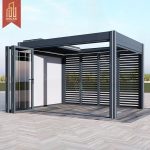 4X3 3X4 Motorized Electric Aluminium Outdoor Sides Roof Pergola Garden Patio Poolside Luxury Elegant Shading Protection Pergola