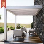 Waterproof Hardtop Aluminium Outdoor Louvered Gazebo Patio Garden Ideal Outdoor Events Relaxing Spaces in Backyards Pergola