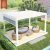 Outdoor Anti - Bird Wpc Pergolas with Creative Design Plastic Wood Gazebo Garden Patio Balcony Pergola
