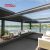 Proof Powder - Coated Aluminum Louver Motorized Bioclimatic Pergolas with Led Lighting Garden Patio Backyard Retractable Pergola
