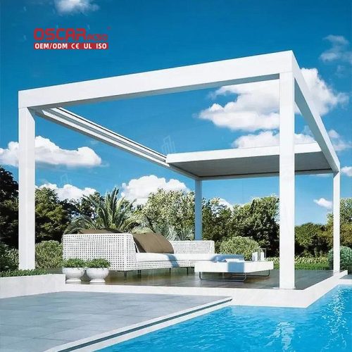Turkey Outdoor Aluminum Electrical Pergola Metal Arches Garden Patio Backyard Outdoor Gazebos Retractable Pergola