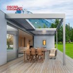 Custom Free - Standing Aluminum Structures Garden Patio Balcony High - Quality Affordable Arches Arbours Retractable Pergola